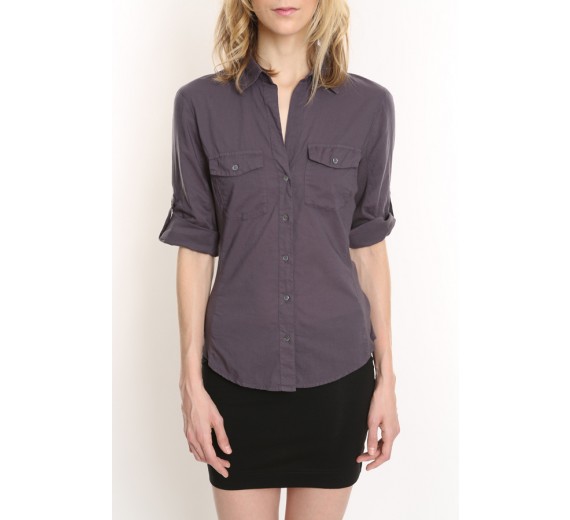 Charcoal Sheri Collar Shirt