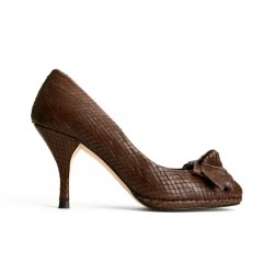 Hudson Snakeskin Pump